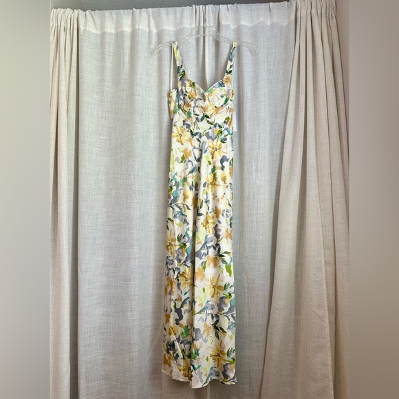 ASTR the Label Floral Corset Satin Dress XS - Picture 10 of 13